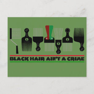 ALKEBULAN - BLACK HAIR AIN'T A CRIME v1 Postcard