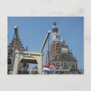 Alkmaar Waag (Weighing House) Holland Postcard