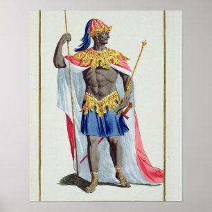 Alkmey, King of Guinea from 'Receuil des Estampes, Poster