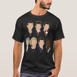 All 7 Modern Doctors (Including 15Th Doctor Ncuti T-Shirt