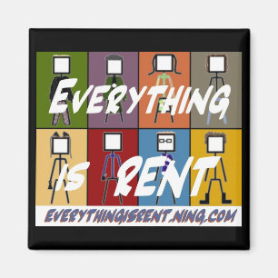 All 8 Stick Figures Magnet