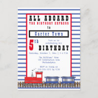 All Aboard 5th Birthday Express Choo Choo Train