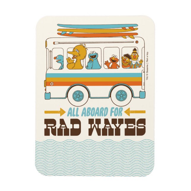All Aboard for Rad Waves Magnet (Vertical)