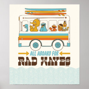 All Aboard for Rad Waves Poster