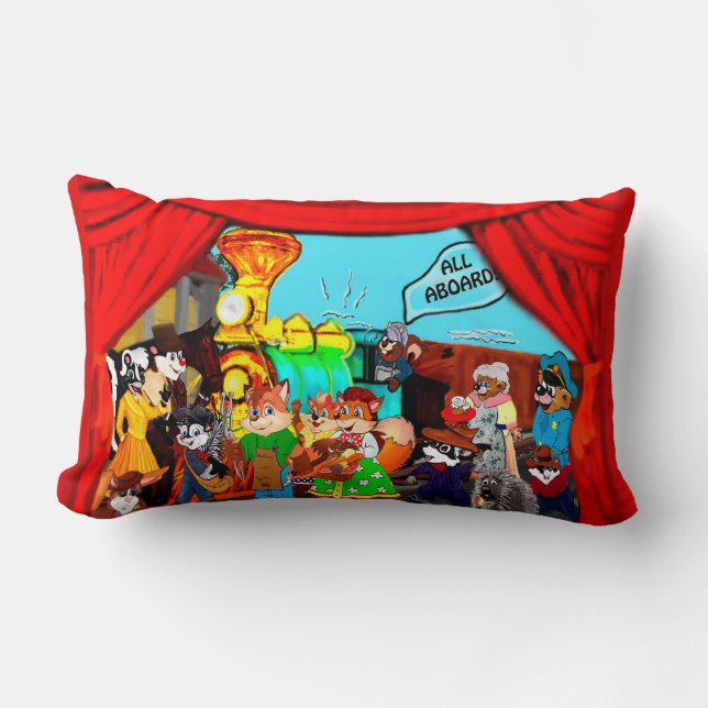 All Aboard! Lumbar Cushion (Front)