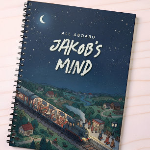 All Aboard Night Train Personalised Thought  Planner