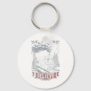 All Aboard Polar Express Christmas North Pole Xmas Key Ring