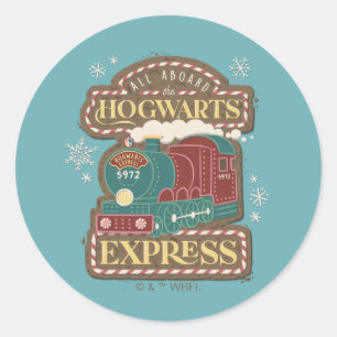 All Aboard the HOGWARTS™ Express Christmas Cookie Classic Round Sticker