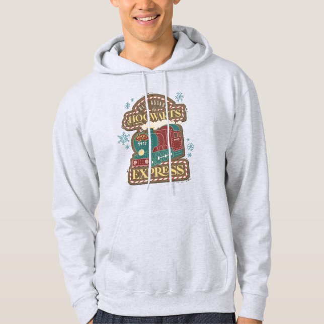 All Aboard the HOGWARTS™ Express Christmas Cookie Hoodie (Front)