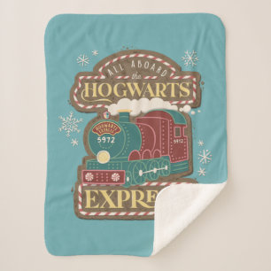 All Aboard the HOGWARTS™ Express Christmas Cookie Sherpa Blanket