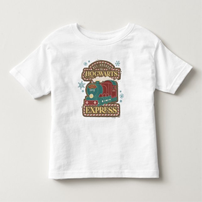 All Aboard the HOGWARTS™ Express Christmas Cookie Toddler T-Shirt (Front)
