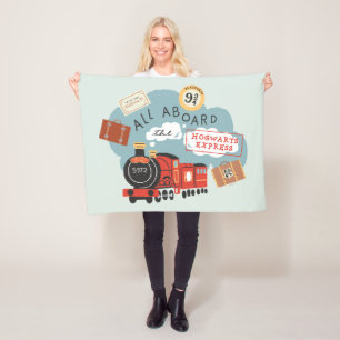 All Aboard the Hogwarts Express Fleece Blanket