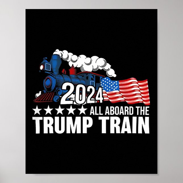 All Aboard The Trump Train  Poster (Front)