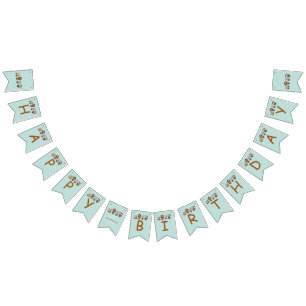 ALL ABOARD Train Fiesta Kids Birthday Bunting