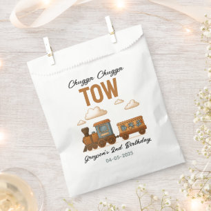 All Aboard Vintage Train 2nd Birthday party Favour Bag