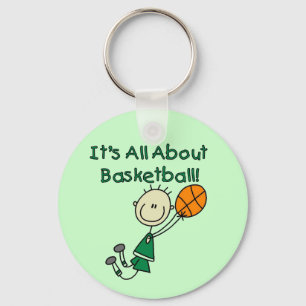 All About Basketball Tshirts and Gifts Key Ring