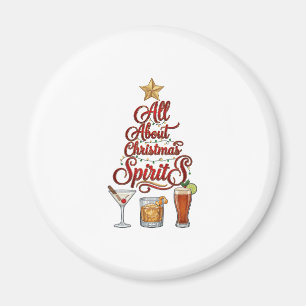 All About Christmas Spirits Cocktails Whiskey Star Magnet