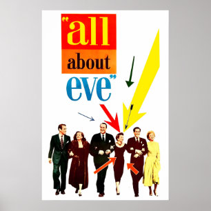 All About Eve 1950 Movie POSTER PRINT A5-A1 Cult