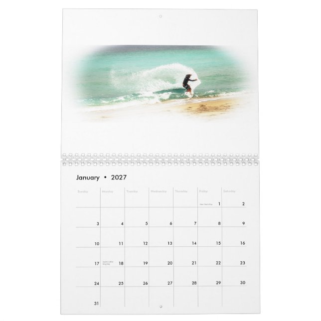 All about Florida beaches Calendar (Jan 2027)