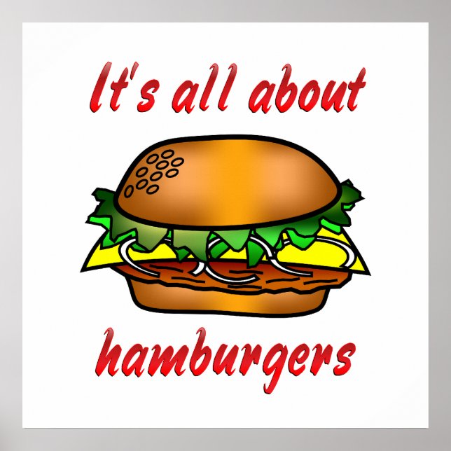 All About Hamburgers Poster (Front)