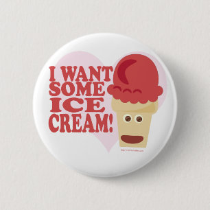 All About Ice Cream! 6 Cm Round Badge