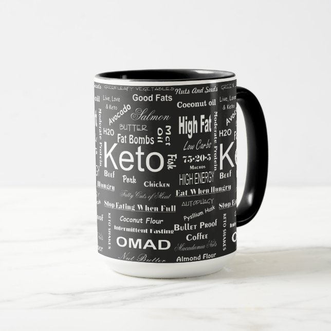 All About Keto Mug (Front Right)