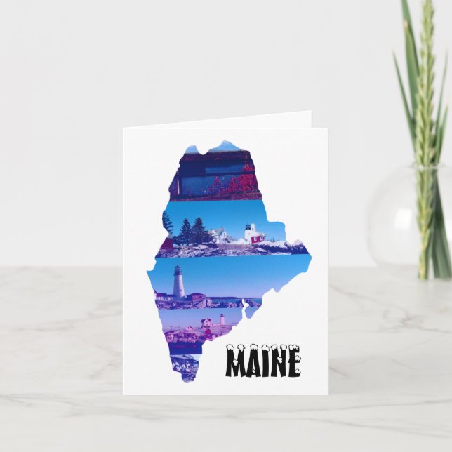 All About Maine  Note Card (Front)