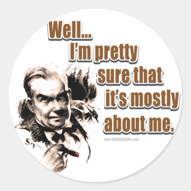 All About Me... Classic Round Sticker (Front)