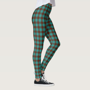 All About Teal Plaid Leggings