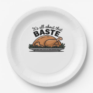 All About That Baste Christmas Classic Paper Plate