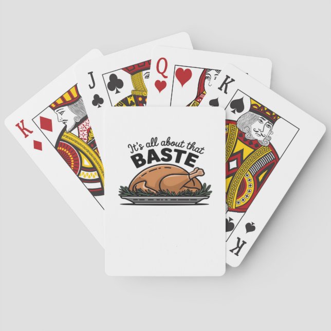 All About That Baste Christmas Classic Playing Cards (Back)