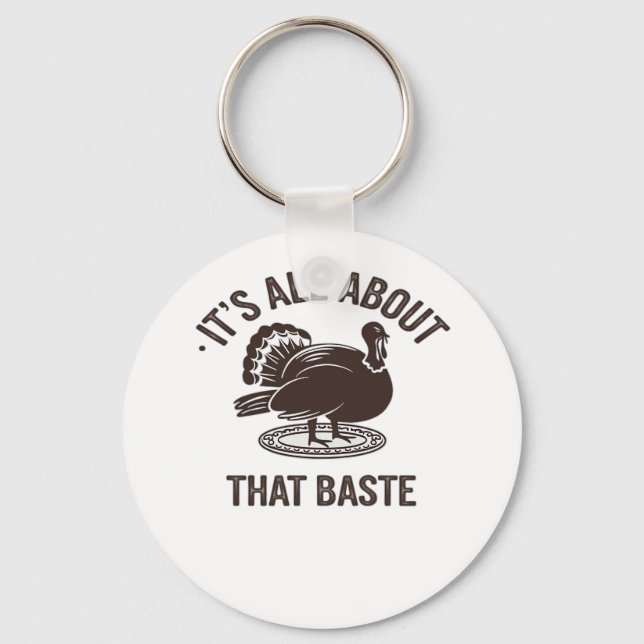 All About That Baste Christmas Trendy Key Ring (Front)