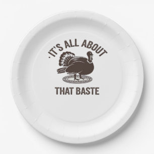 All About That Baste Christmas Trendy Paper Plate