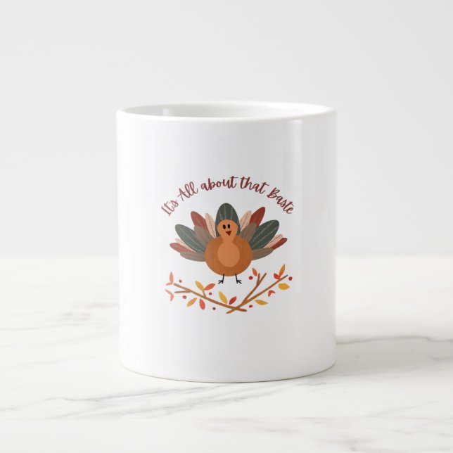 All About That Baste Classic Sloth Large Coffee Mug (Front)