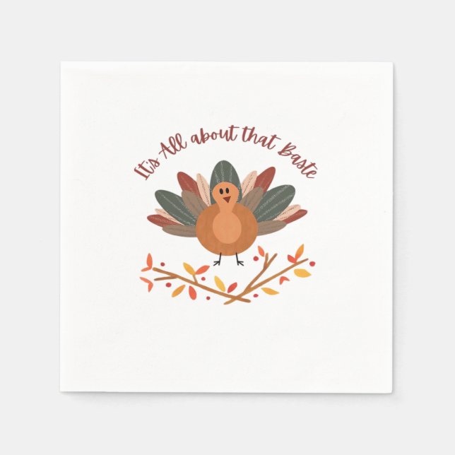 All About That Baste Classic Sloth Napkin (Front)