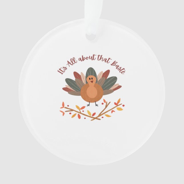 All About That Baste Classic Sloth Ornament (Front)