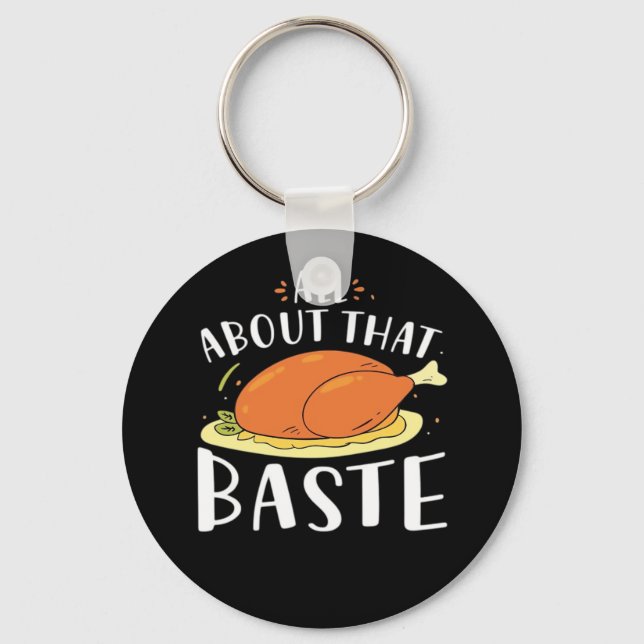 All About That Baste Design Key Ring (Front)