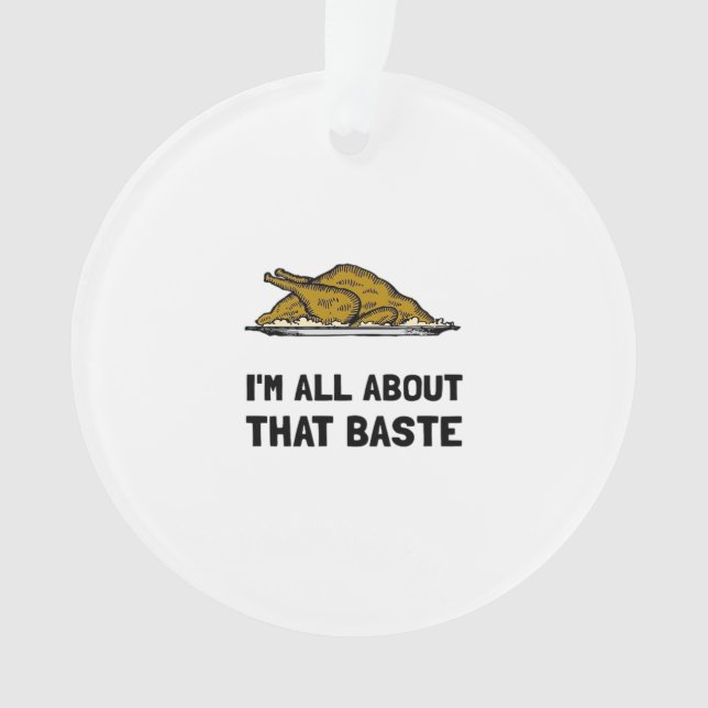 All About That Baste Fitted Modern Style Ornament (Front)