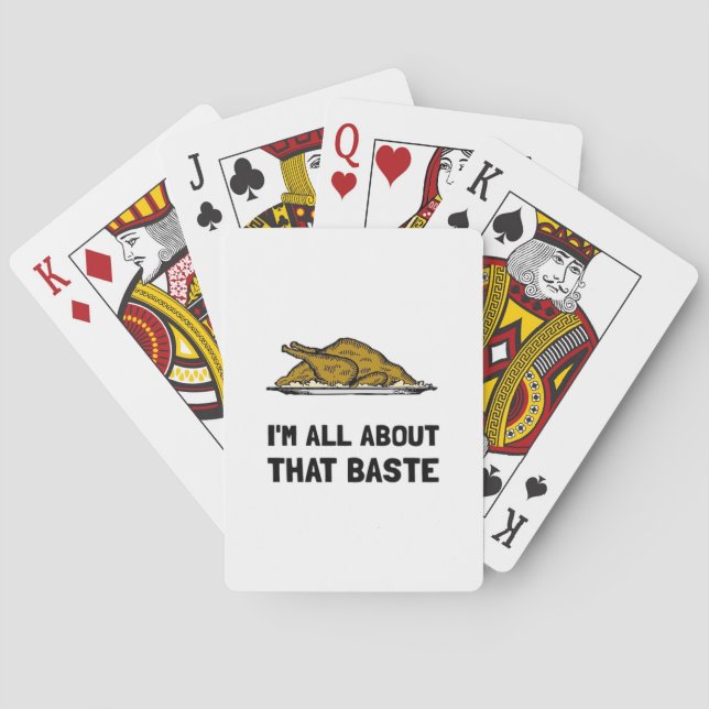 All About That Baste Fitted Modern Style Playing Cards (Back)