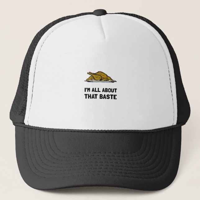 All About That Baste Fitted Trucker Hat (Front)