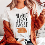 All About That Baste Thanksgiving Turkey T-Shirt<br><div class="desc">Because you know I’m all about that baste,  bout that baste! Funny Thanksgiving shirt features handwritten-style text and a roast turkey illustration -- perfect for the big day,  or as a gift for the cook. Check out our shop for coordinating items!</div>