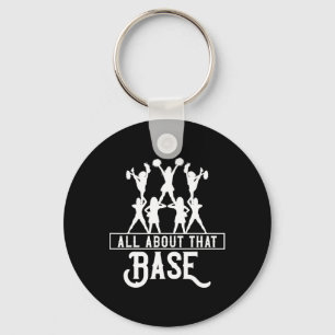 All About That Se Cheerleading Design, Cheer Gift, Key Ring
