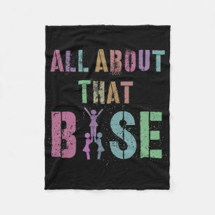 All About That Se Cheerleading Team Cheer Squad Fleece Blanket