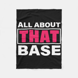 All About That Se - Funny Cheerleading Pun Gift Fleece Blanket