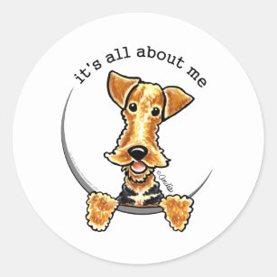 All About the Airedale Terrier Classic Round Sticker