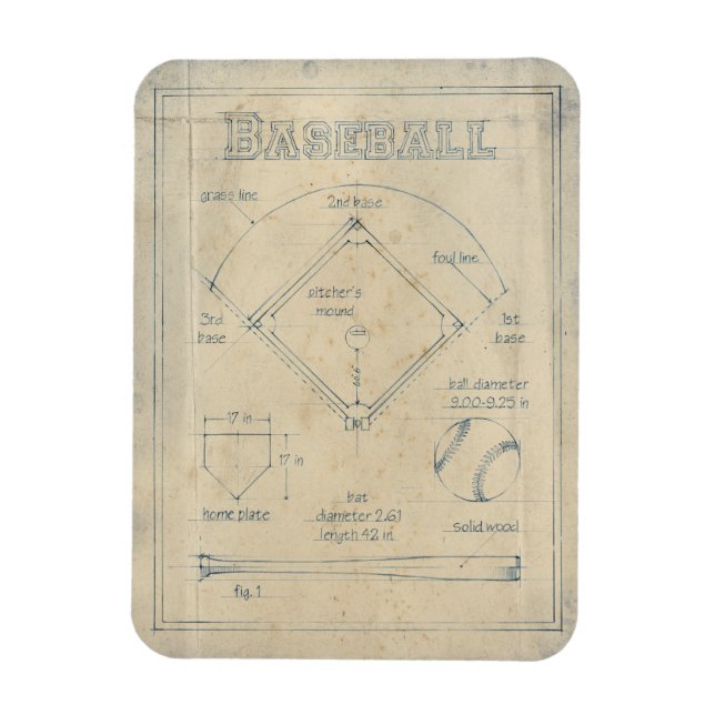 All About the Game - Baseball Magnet (Vertical)