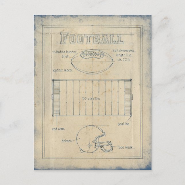 All About the Game - Football Postcard (Front)