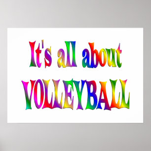 All About Volleyball Poster