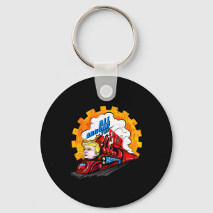 All Abroad The Trump Train 2024 Future Is Bright Key Ring