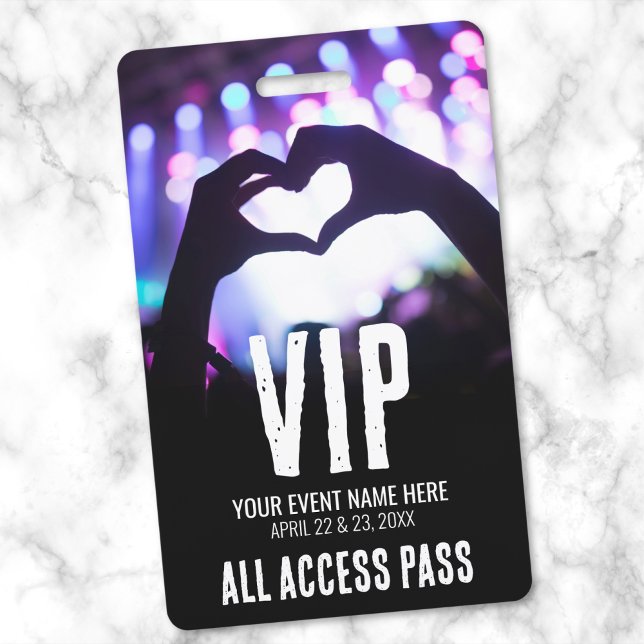 All Access Event VIP ID Badge (All Access Event VIP Badge)